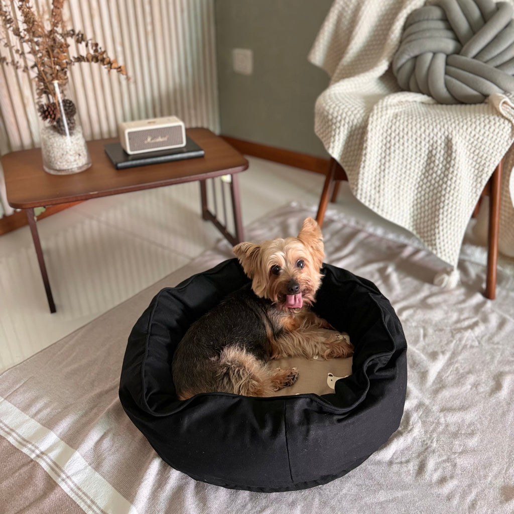 Little Bear Cooling Cotton Dog Bed Cover for round bed